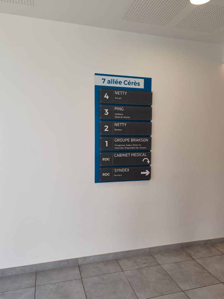 Signalétique Intérieure de Direction pour Copropriétés à Strasbourg en Alsace