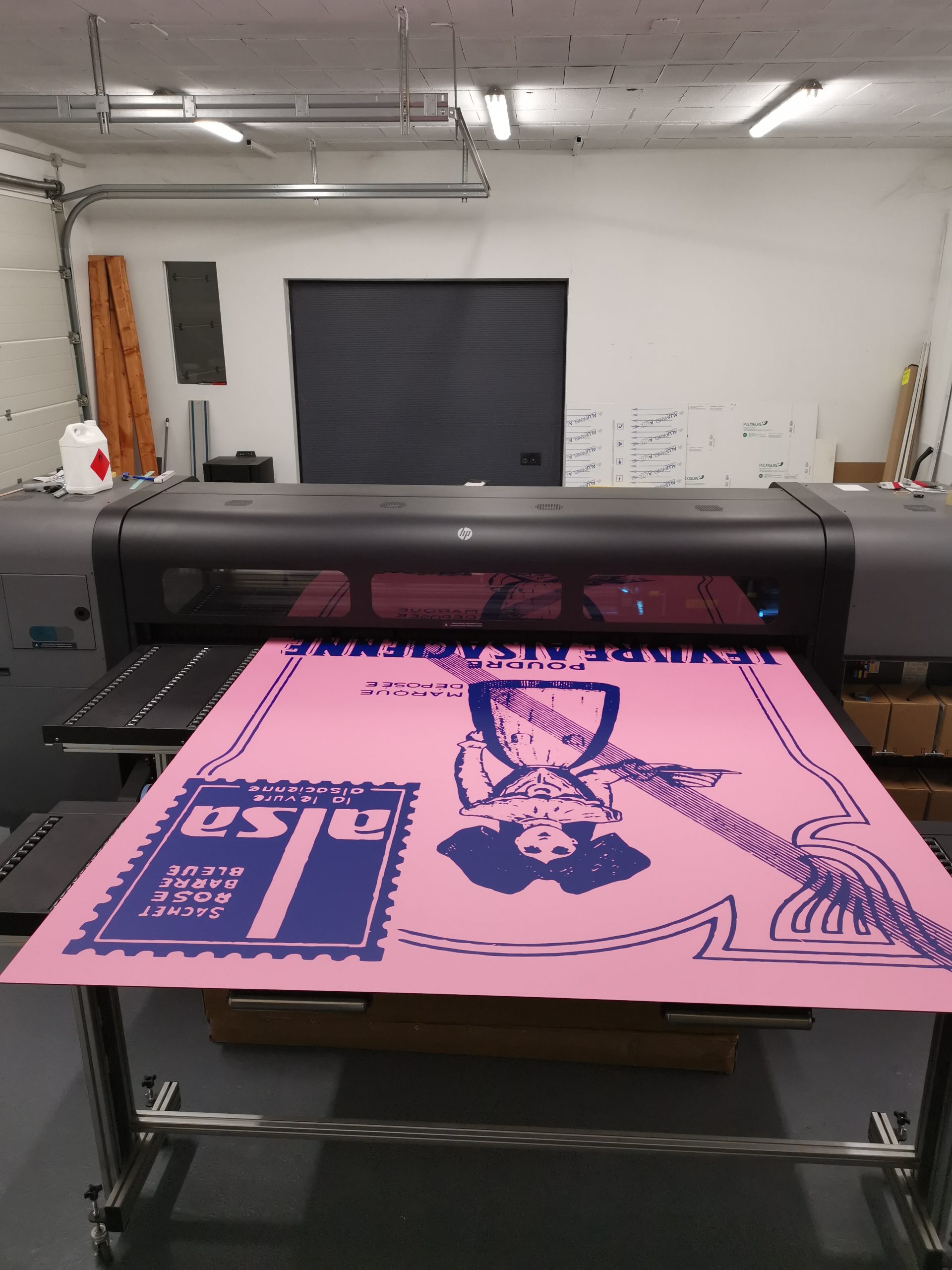 Signalétique murale en panneau Dibond pour l&rsquo;usine ALSA à Strasbourg, Bas-Rhin