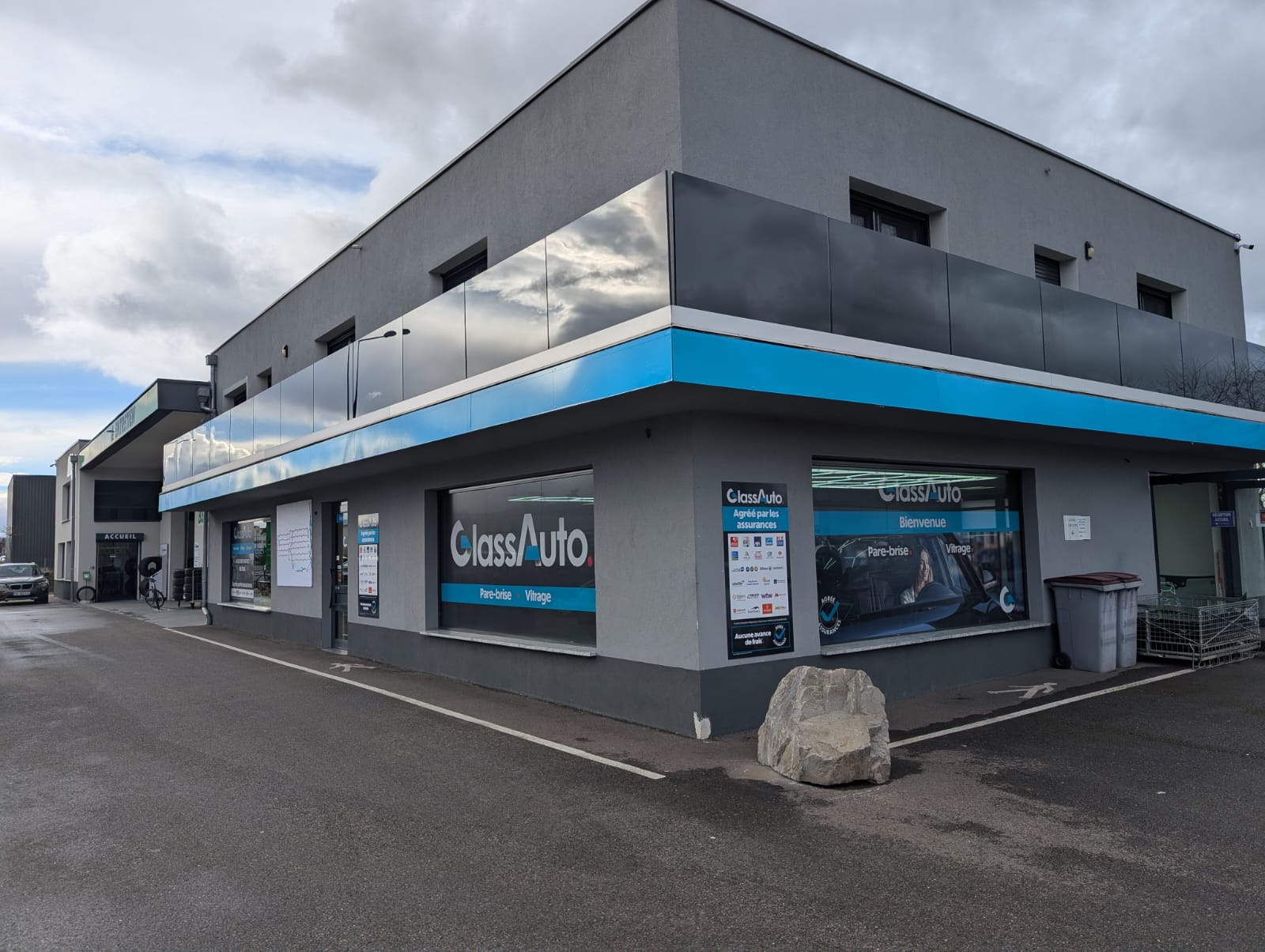 Habillage, vitrophanie à Fegersheim, Holtzheim